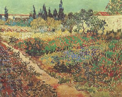 Vincent Van Gogh Flowering Garden with Path (nn04) China oil painting art